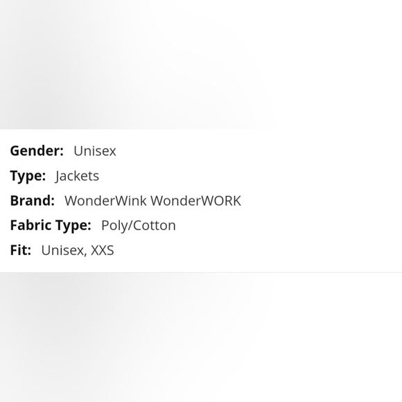 WonderWork 800A Unisex Snap Front Scub Jacket. Ceil Blue. Size XS. NWT (A18) - Picture 5 of 8